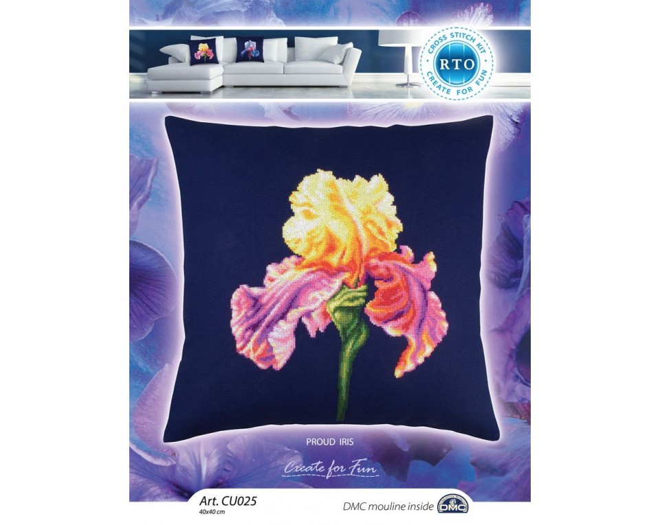 Cross-stitch kit "Proud iris", Article: CU025