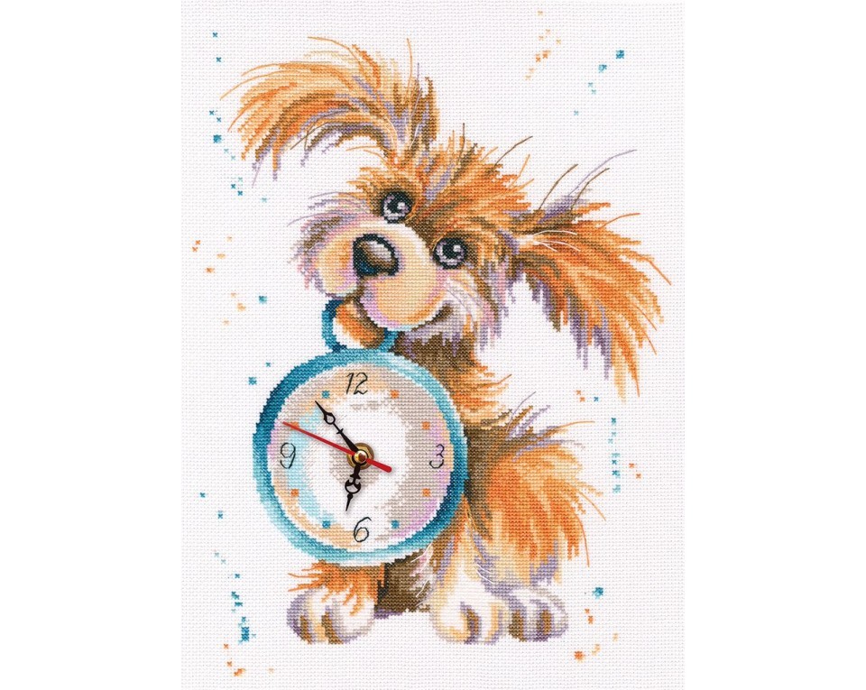 Cross-Stitch Kit – clock "Business first", Article: M40015
