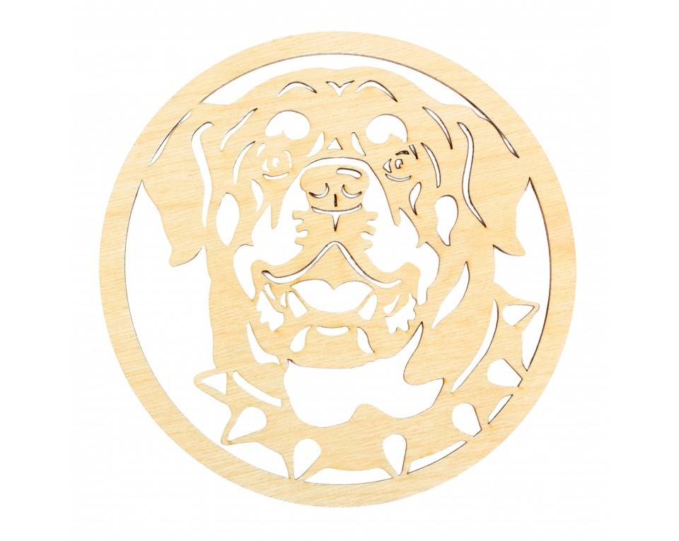 Plywood form "Buratini" - "Dog medal", Article: DZ70050