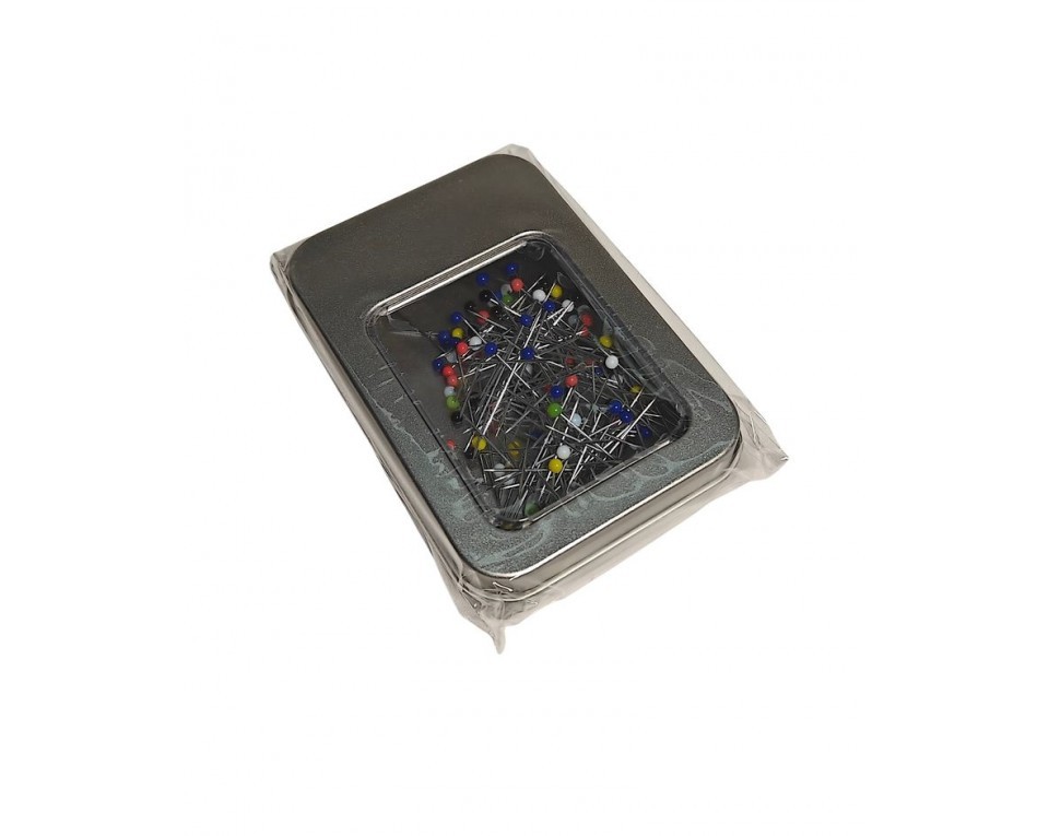 Pre-filled metallic pin box, Article: T00106