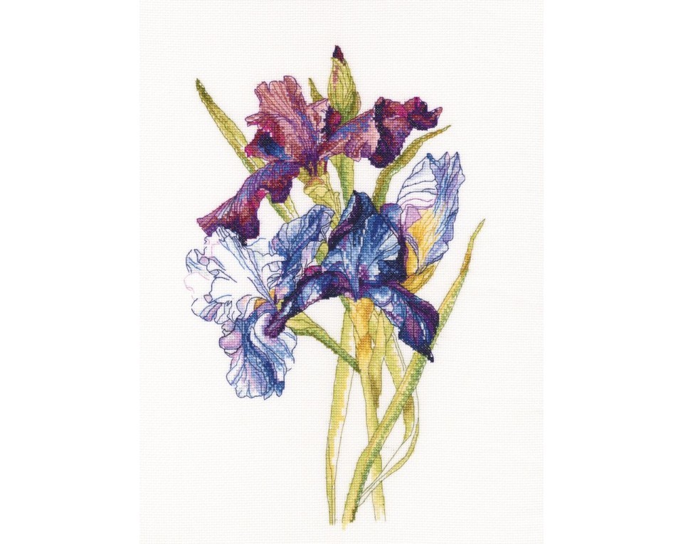 Cross-Stitch Kit "Irises rainbow", Article: M580