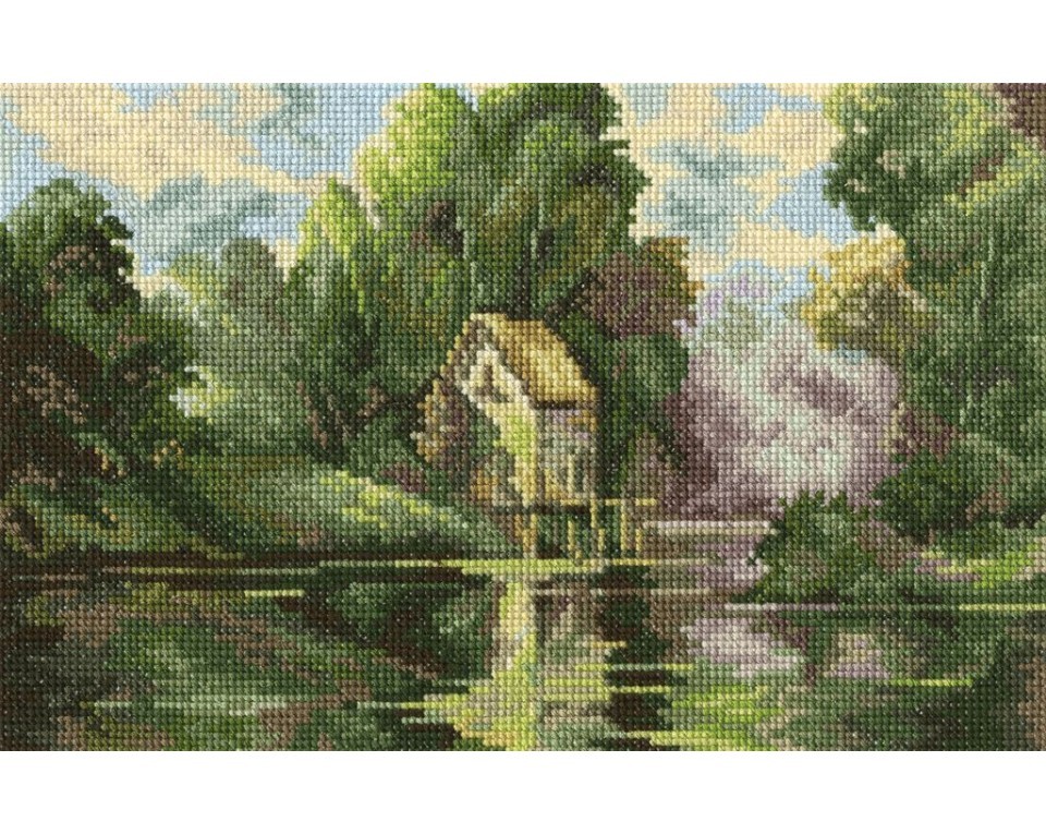 Cross-Stitch Kit "Fog over lake", Article: M347