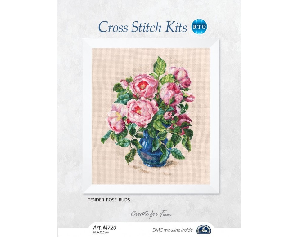 Cross-stitch kits "Tender rose buds", Article: M720