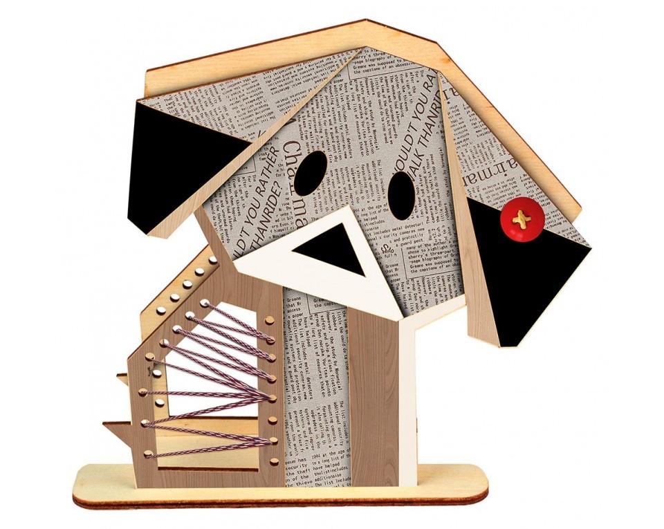 Plywood form "Buratini" in Origami style - support, Article: DZ80019