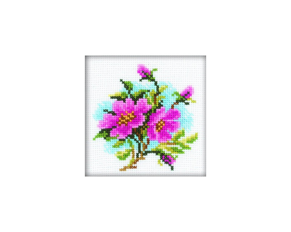Cross-Stitch Kit "Dog Rose", Article: H175