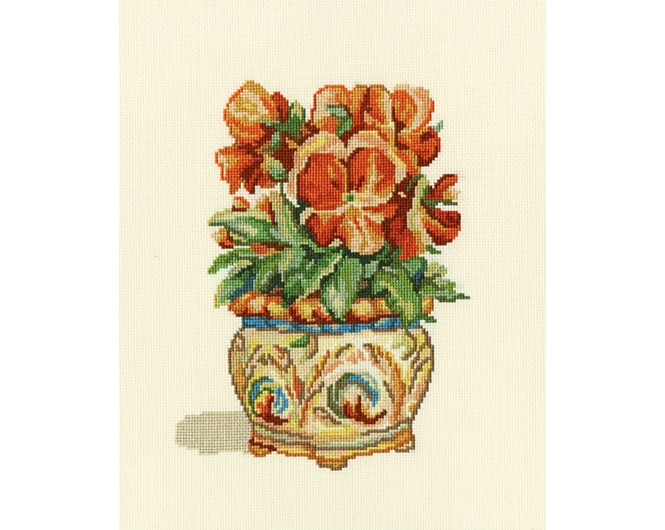 Cross-Stitch Kit "Red violets", Article: C189