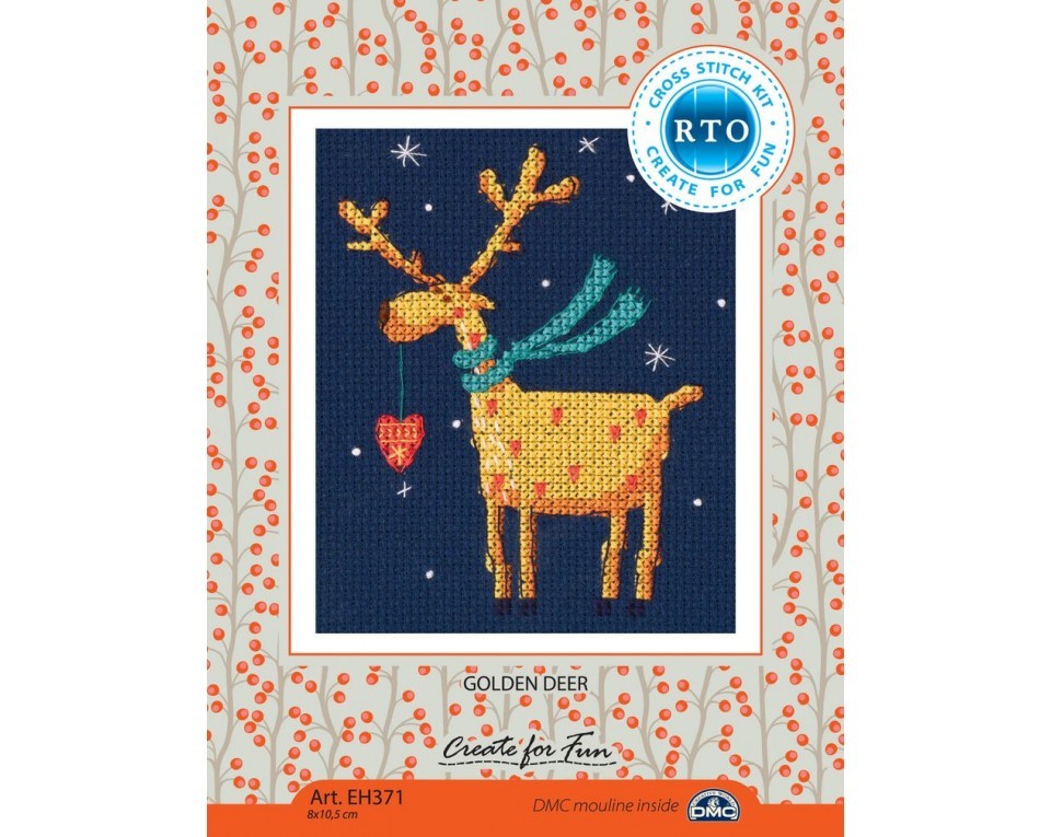 Cross-stitch kit "Golden deer", Article: EH371