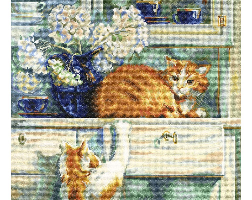 Cross-Stitch Kit "Red troublemakers", Article: M482