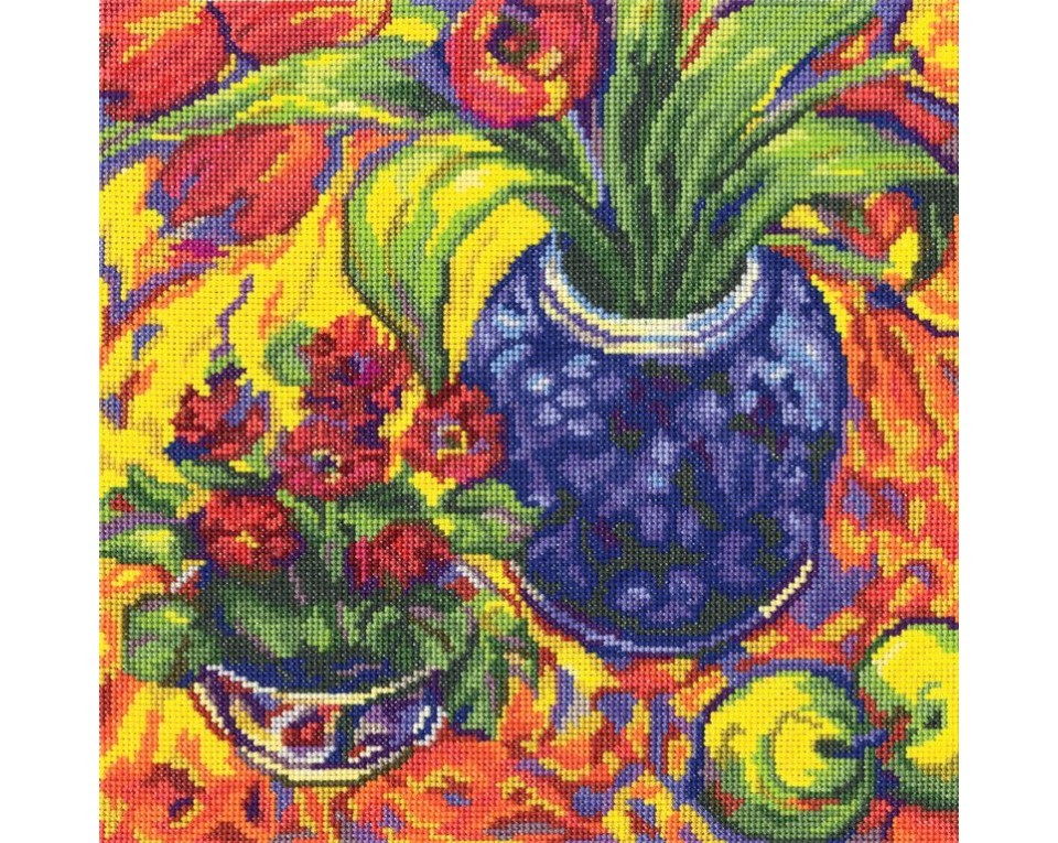 Cross-Stitch Kit "Flowers and fruit", Article: M496