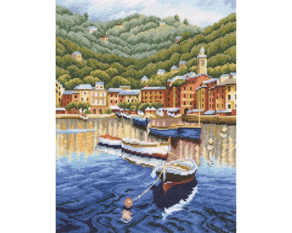 Cross-Stitch Kit "Harbor before sunset", Article: M400