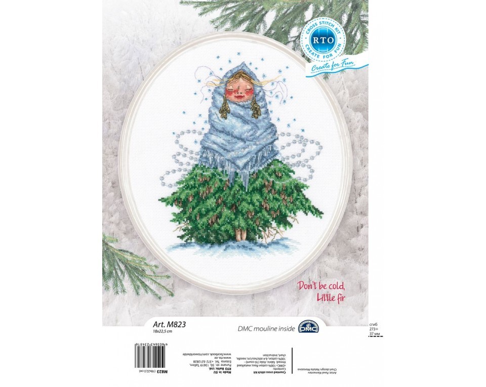 Cross-stitch kits "Don`t be cold, Little fir", Article: M823