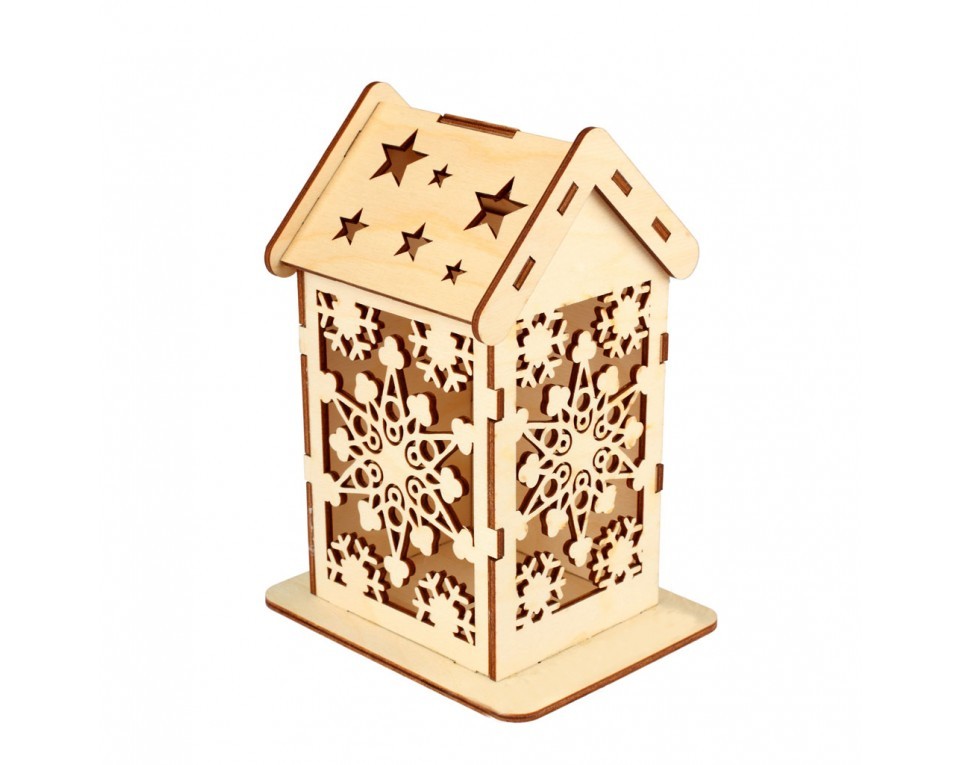 Plywood form - house for painting "Buratini", Article: DZ90085