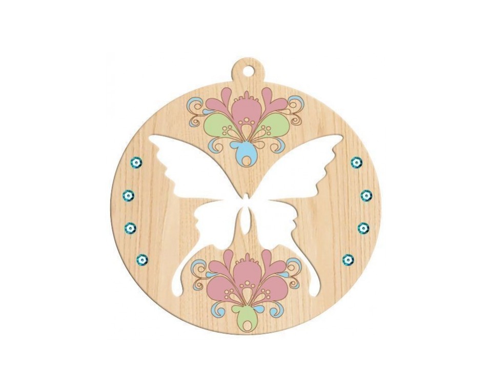 Plywood form - pendant "Buratini", Article: DZ00053