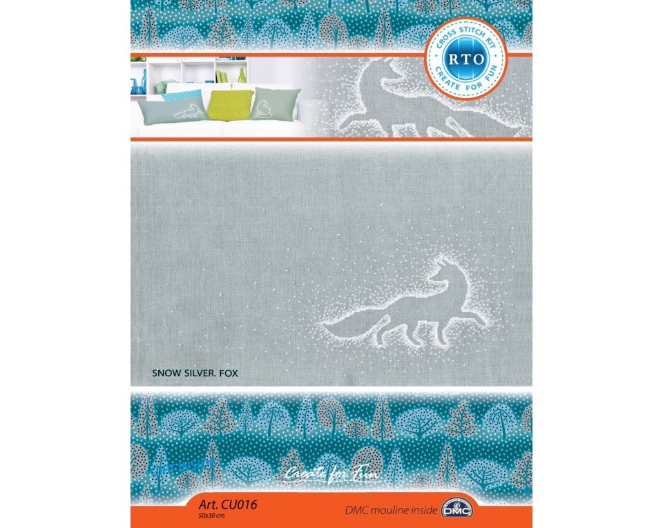Cross-stitch kit "Snow silver. Fox", Article: CU016