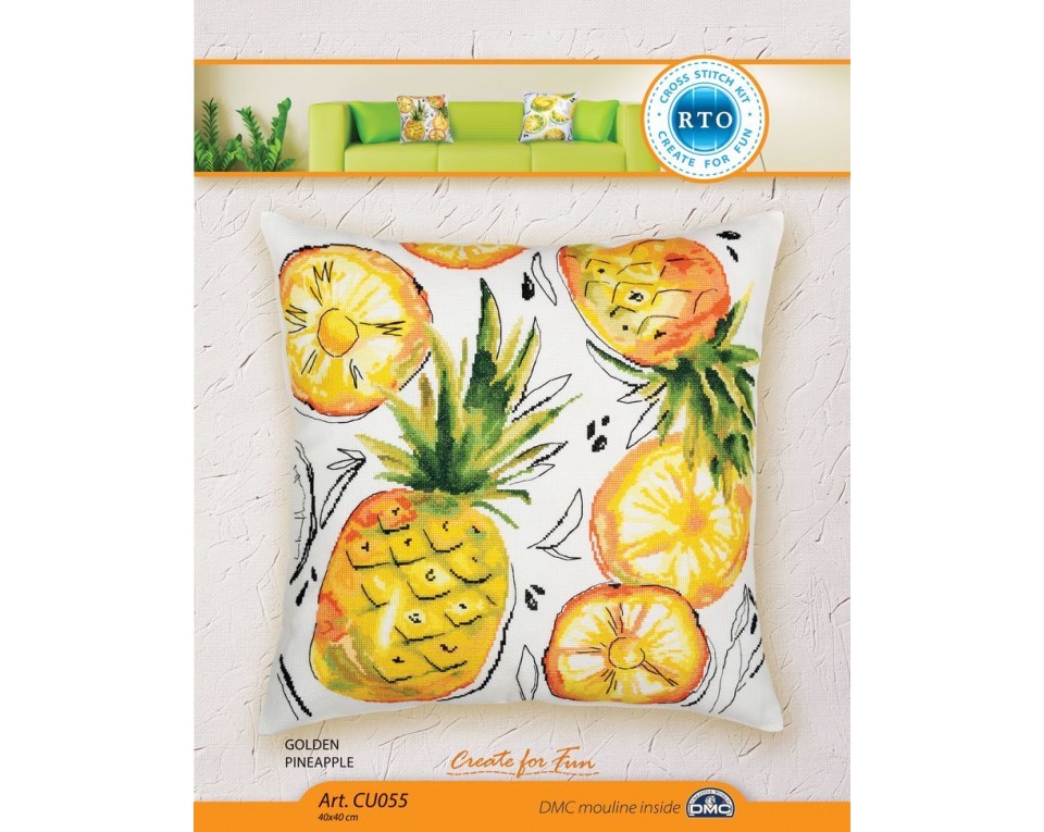 Cross-stitch kit "Golden pineapple", Article: CU055