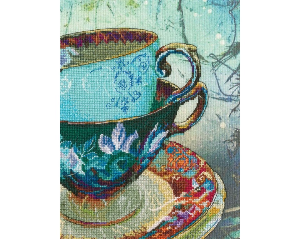 Cross-stitch kits with printed background "Antique porcelain", Article: M70021