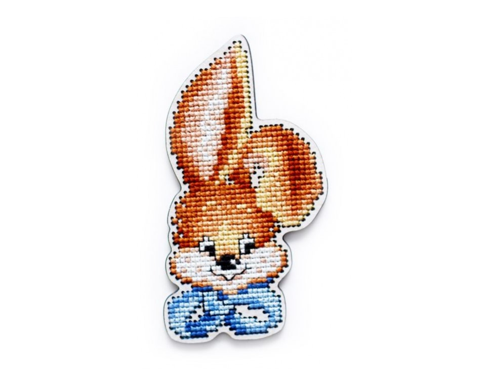 Cross-stitch kit with perforated wooden form, Article: EHW042