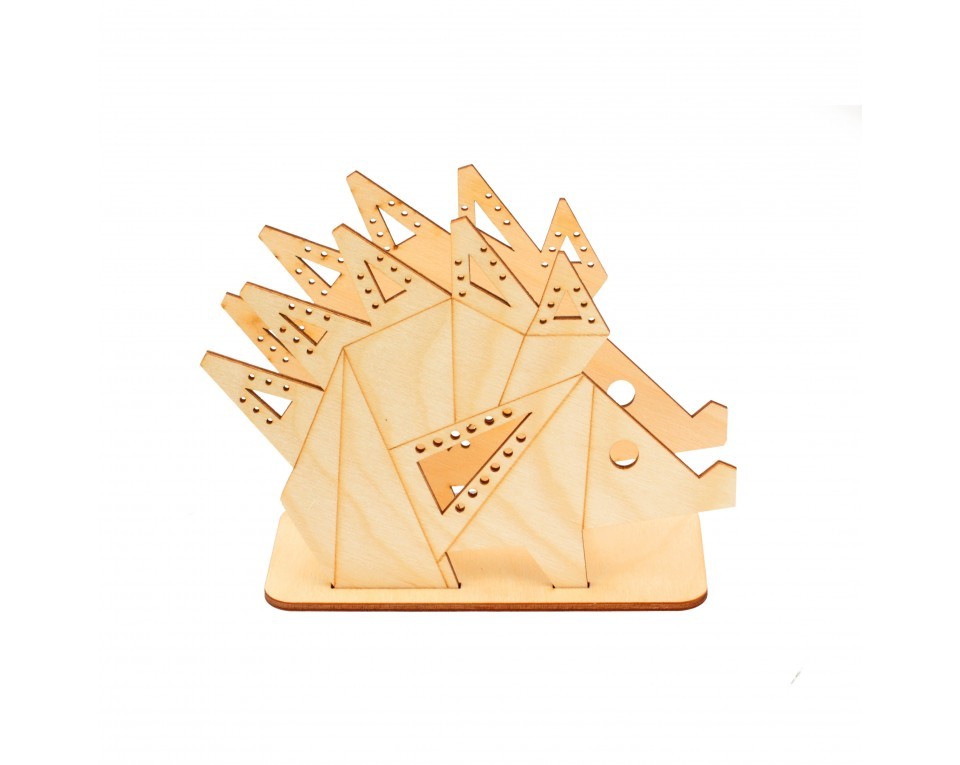 Plywood form "Buratini" in Origami style - support, Article: DZ80013