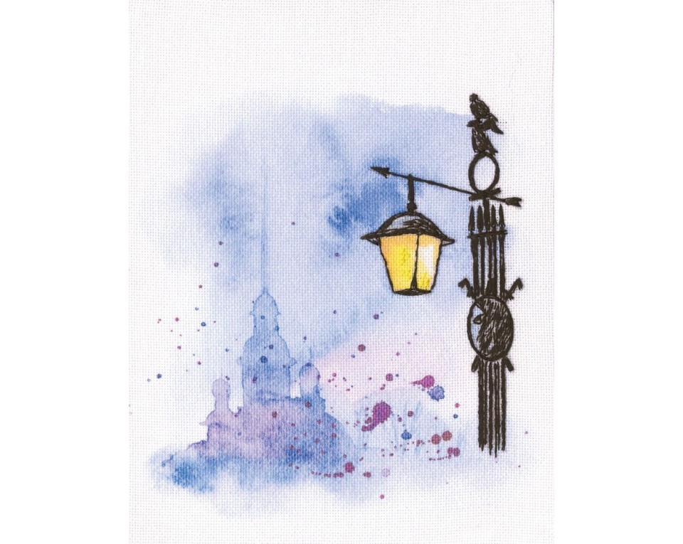 Cross-stitch kits with printed background "Paint by Threads", Article: DT-C005