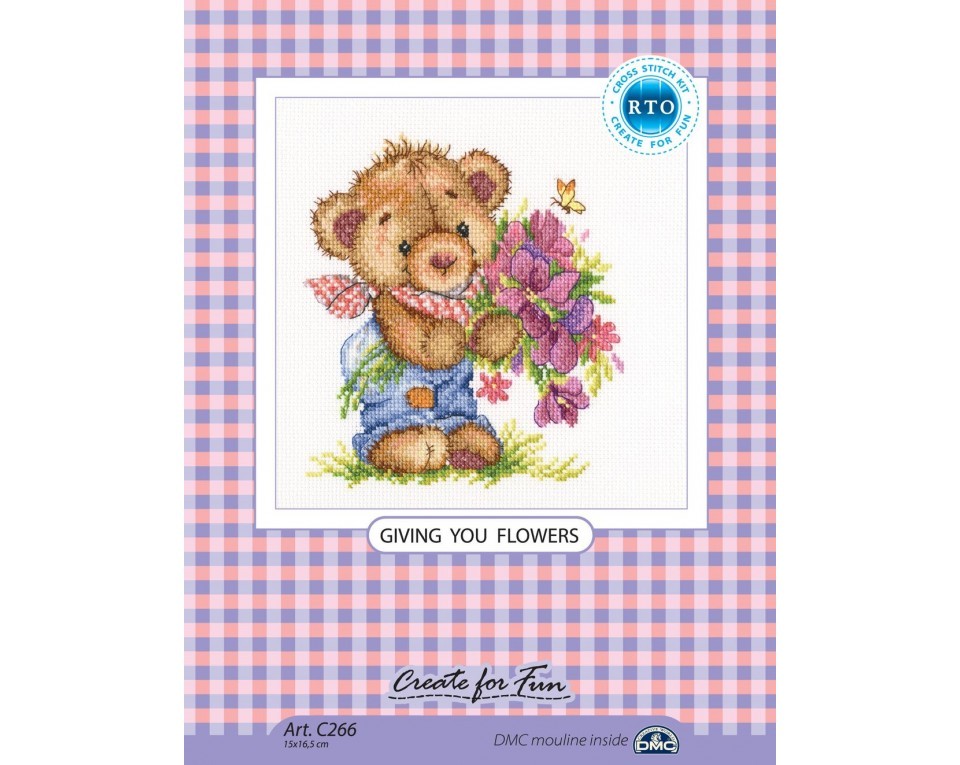 Cross-Stitch Kit "Giving you flowers", Article: C266