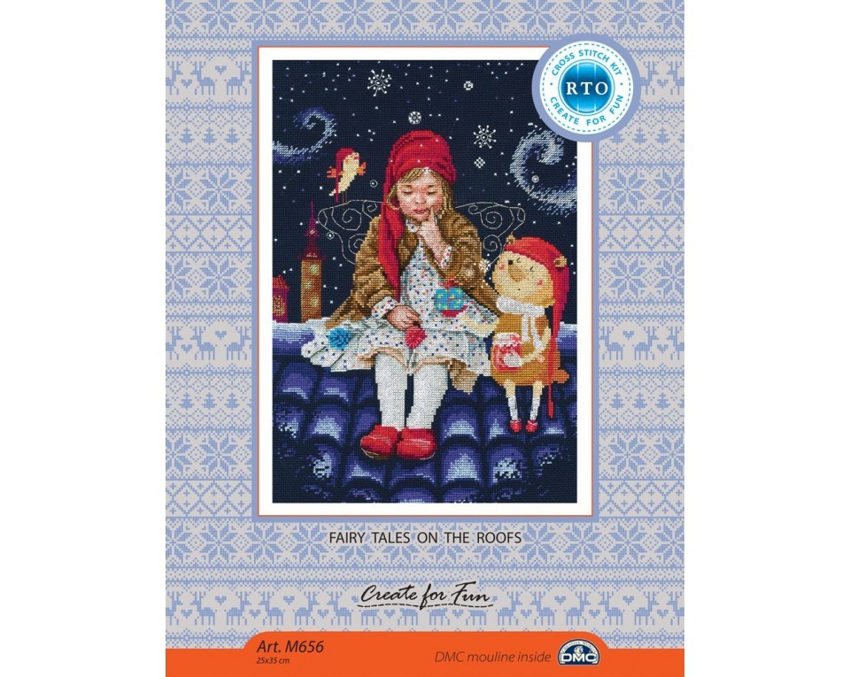 Cross-stitch kits "Fairy tales on the roofs", Article: M656