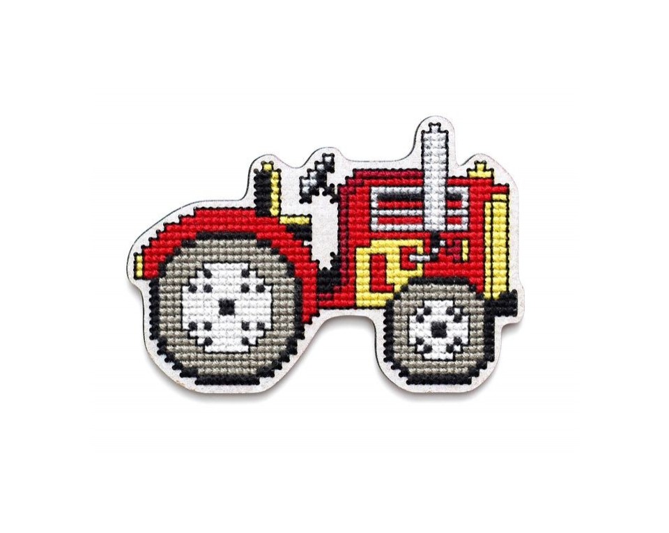 Cross-stitch kit with perforated wooden form, Article: EHW043