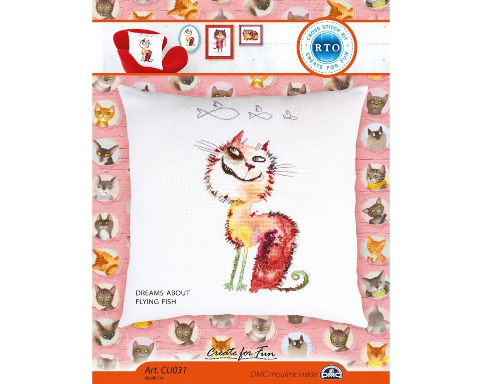 Cross-stitch kit "Dreams about flying fish", Article: CU031