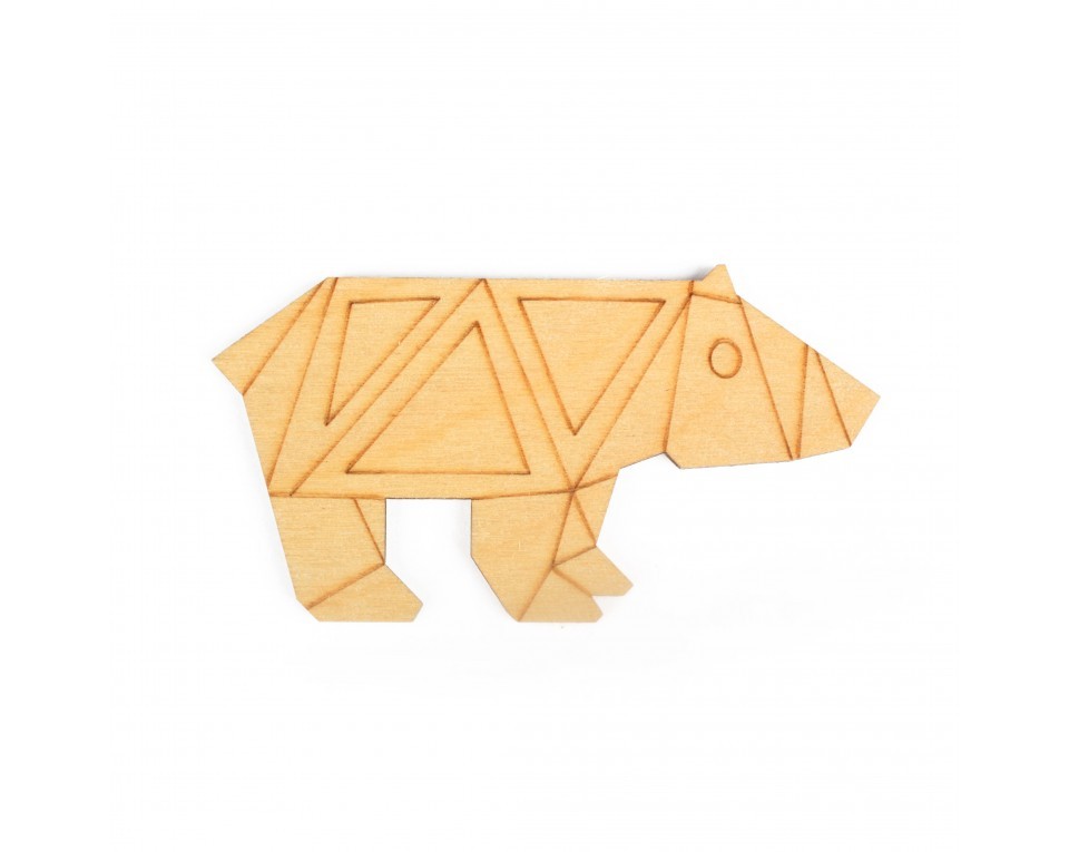 Plywood form "Buratini" in Origami style, Article: DZ80007