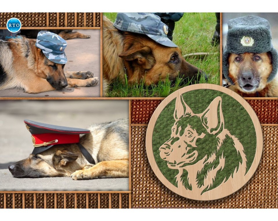 Plywood form "Buratini" - "Dog medal", Article: DZ70046