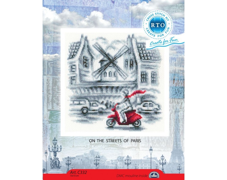 Cross-stitch kit "On the streets of Paris", Article: C332