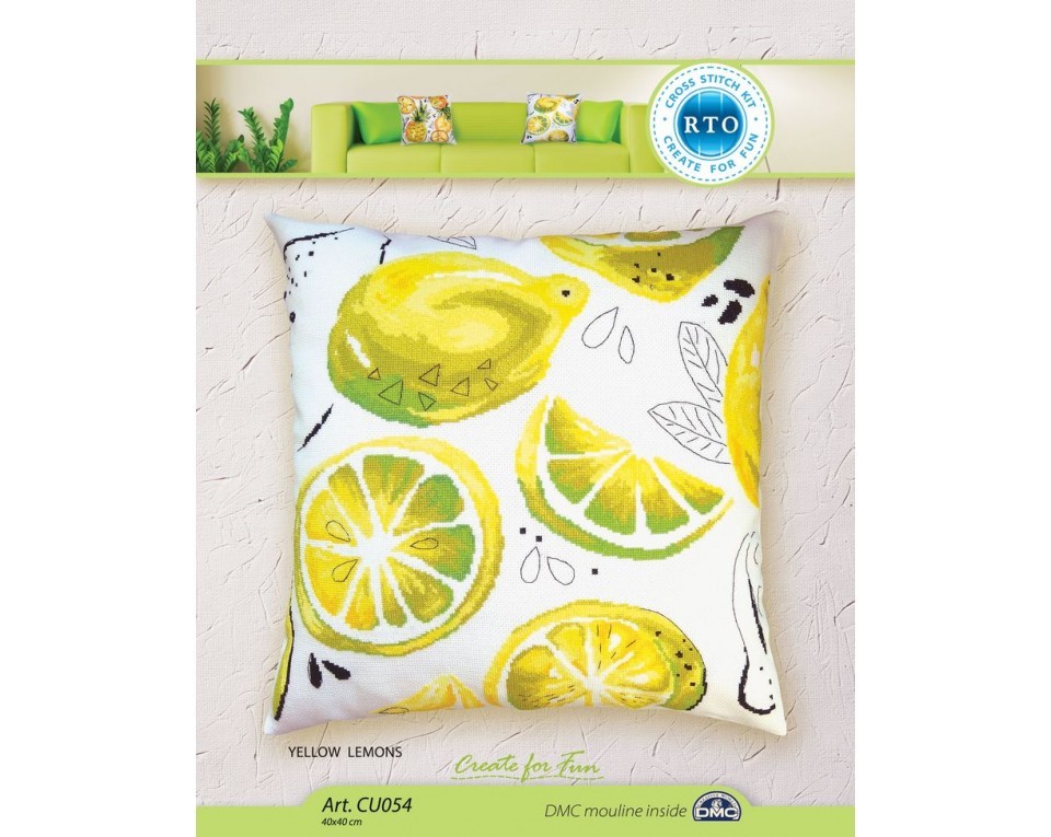 Cross-stitch kit "Yellow lemons", Article: CU054