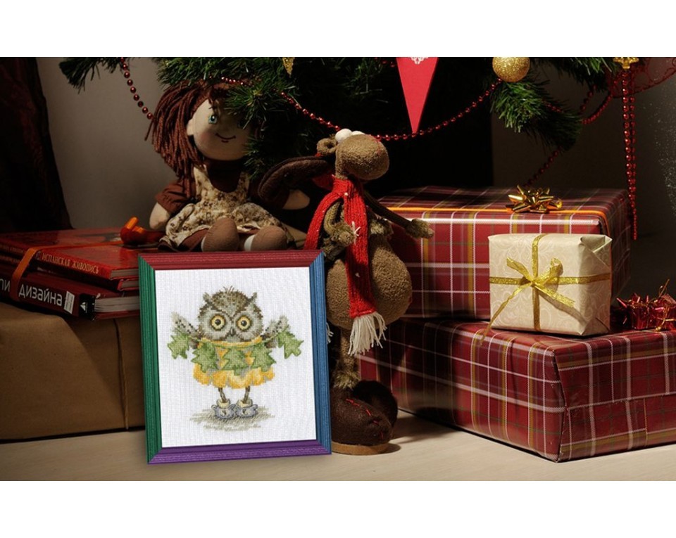 Cross-Stitch Kit "Christmas tree necklace", Article: C229