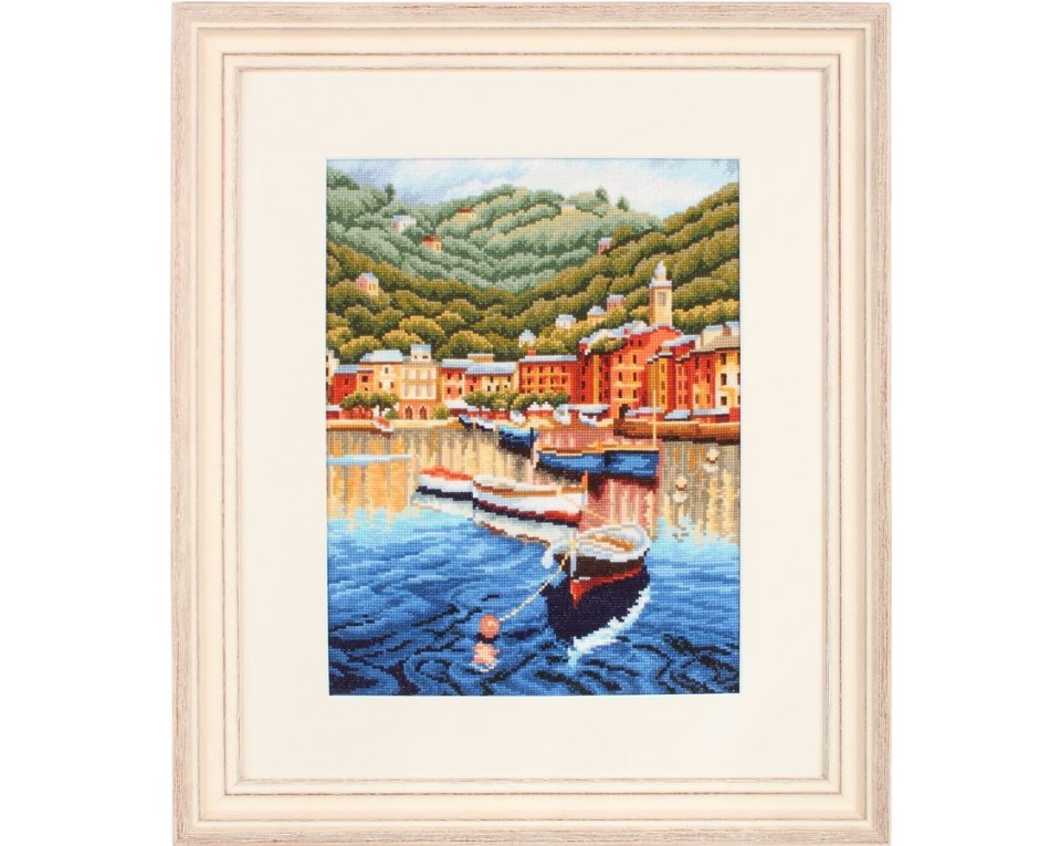 Cross-Stitch Kit "Harbor before sunset", Article: M400