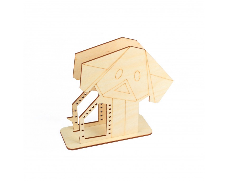 Plywood form "Buratini" in Origami style - support, Article: DZ80019