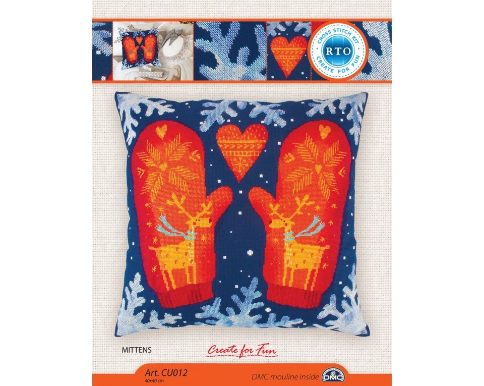 Cross-stitch kit "Mittens", Article: CU012