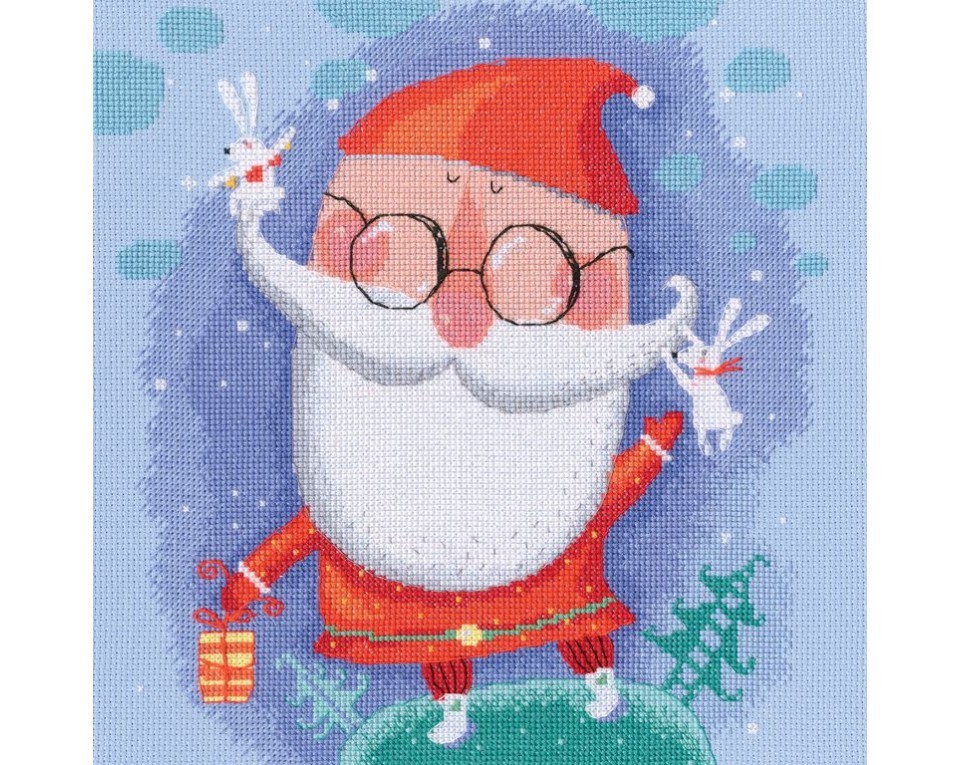 Cross-stitch kits "Cheerful Santa", Article: M647