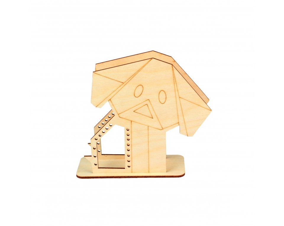 Plywood form "Buratini" in Origami style - support, Article: DZ80019