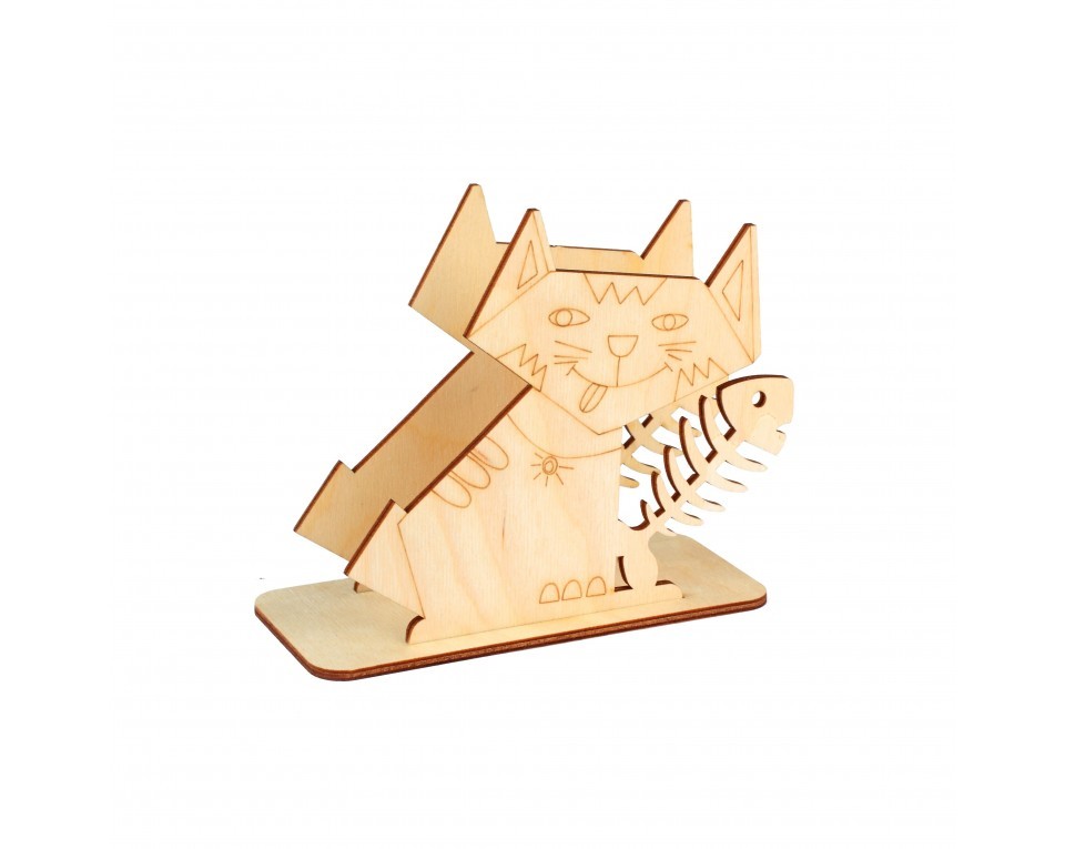 Plywood form "Buratini" in Origami style - support, Article: DZ80014
