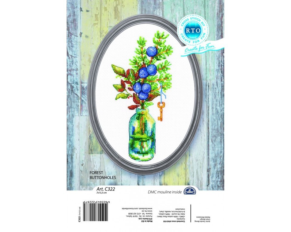 Cross-stitch kit "Forest buttonholes", Article: C322