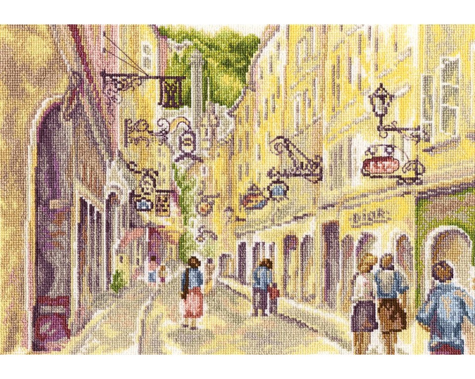 Cross-Stitch Kit "Street in Innsbruck", Article: M535