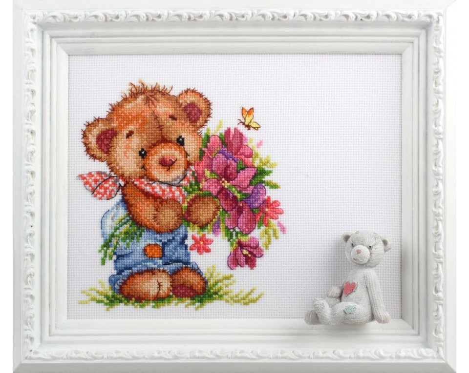 Cross-Stitch Kit "Giving you flowers", Article: C266