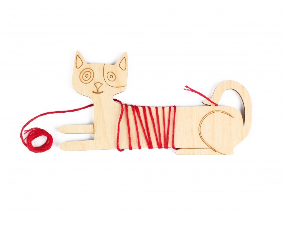 Plywood form -  thread bobbin "Buratini", Article: DZ30005