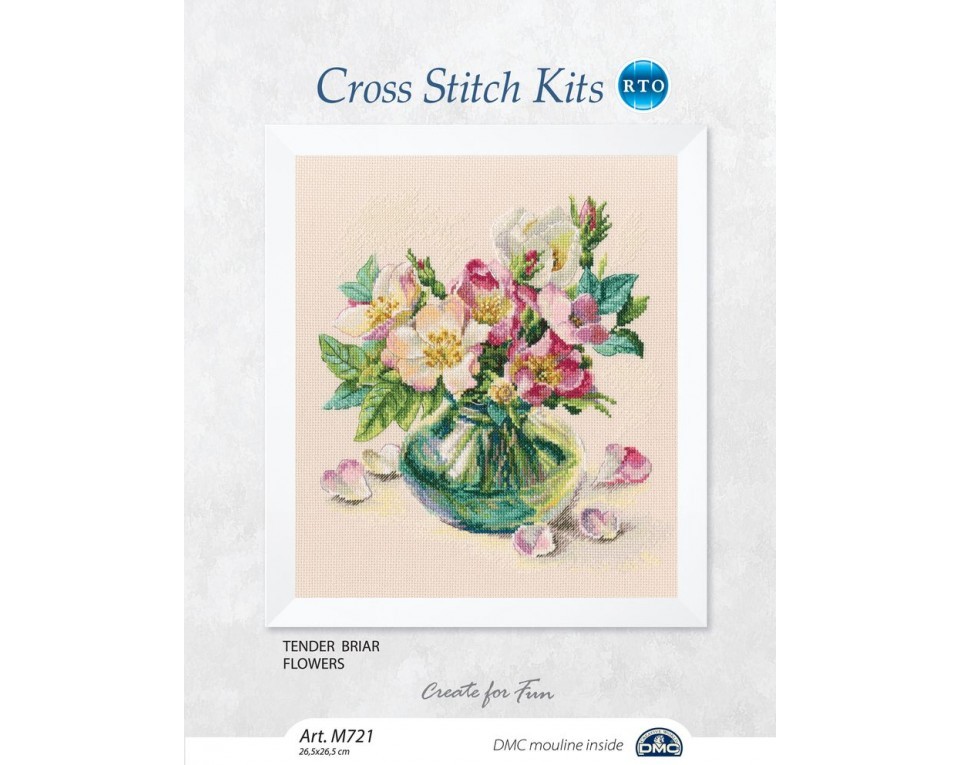 Cross-stitch kit "Tender briar flowers", Article: M721