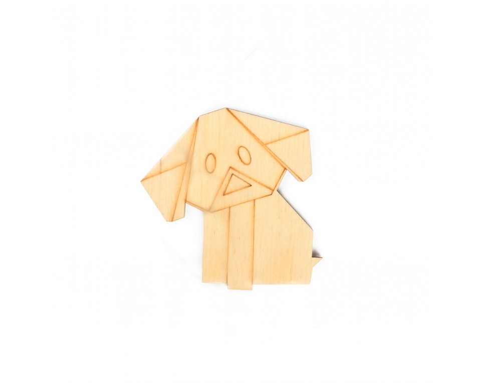 Plywood form "Buratini" in Origami style, Article: DZ80010