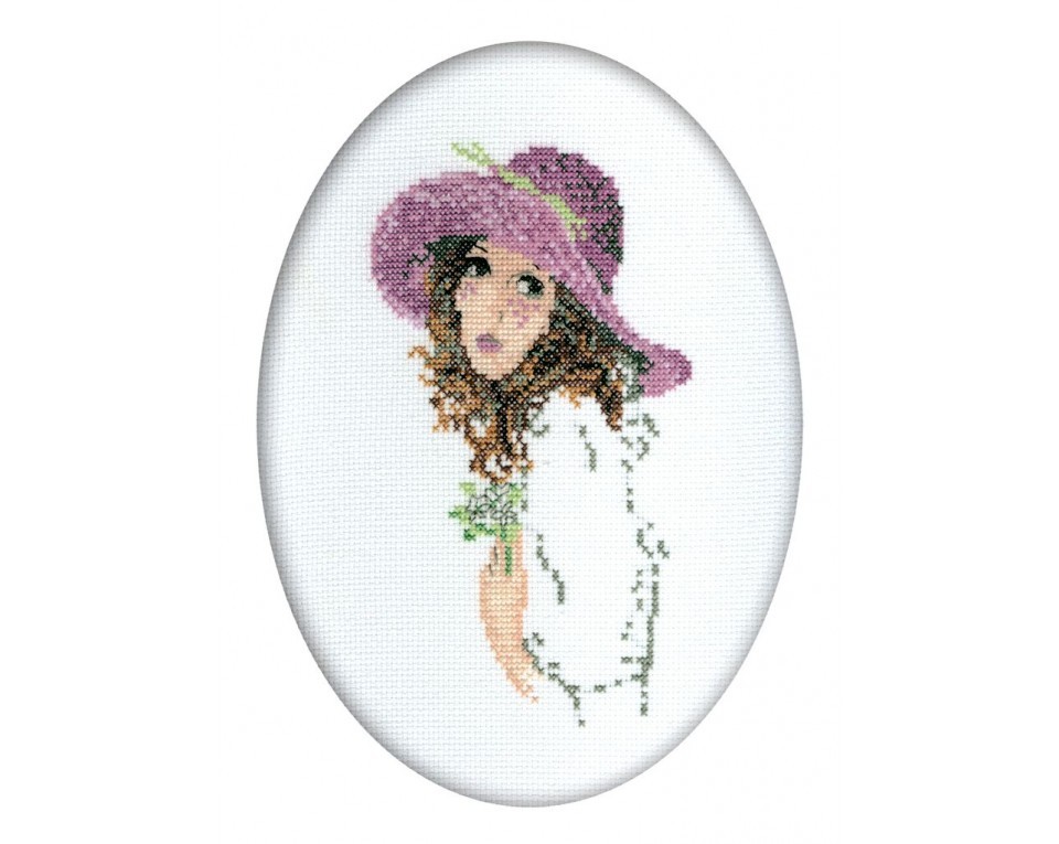 Cross-Stitch Kit "Lady with the Posy", Article: R292