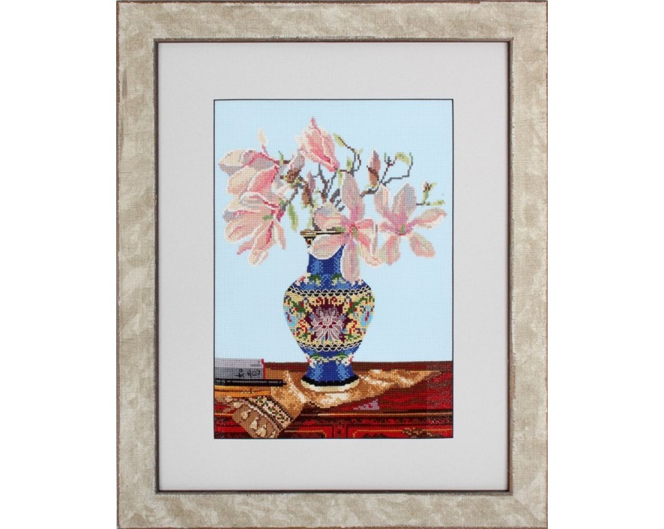 Cross-Stitch Kit "Pink magnolia", Article: M506