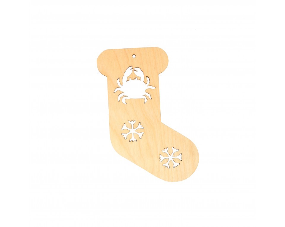 Plywood form - Christmas pendant "Buratini", Article: DZ90043