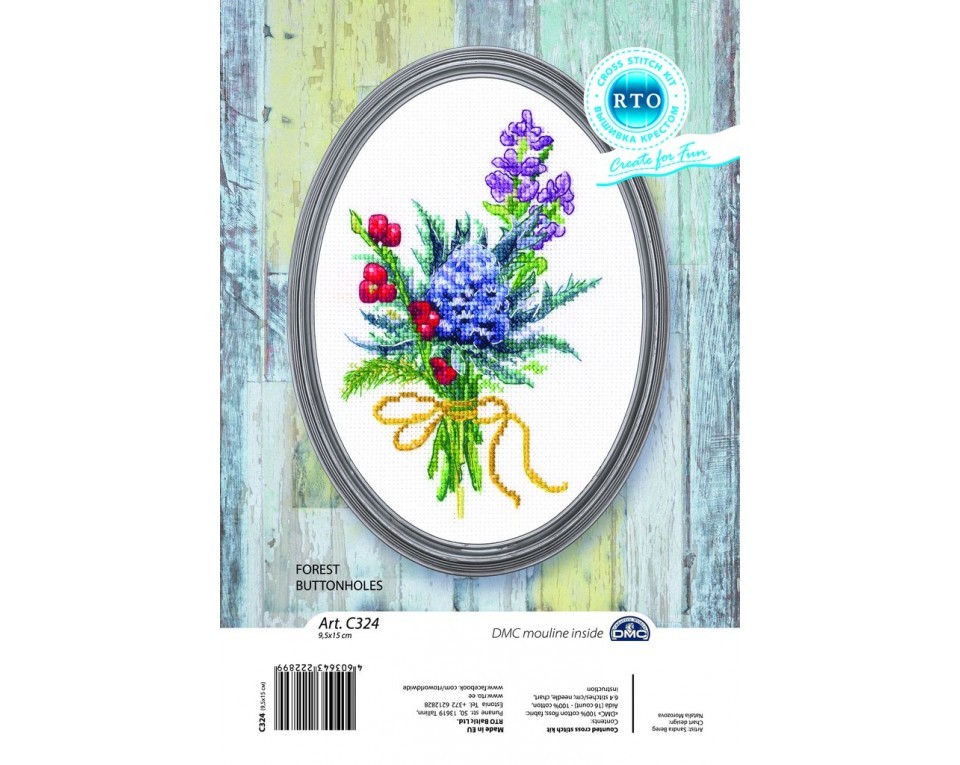 Cross-stitch kit "Forest buttonholes", Article: C324
