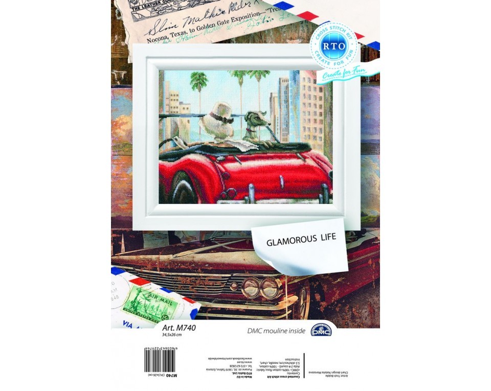 Cross-stitch kit "Glamorous life", Article: M740