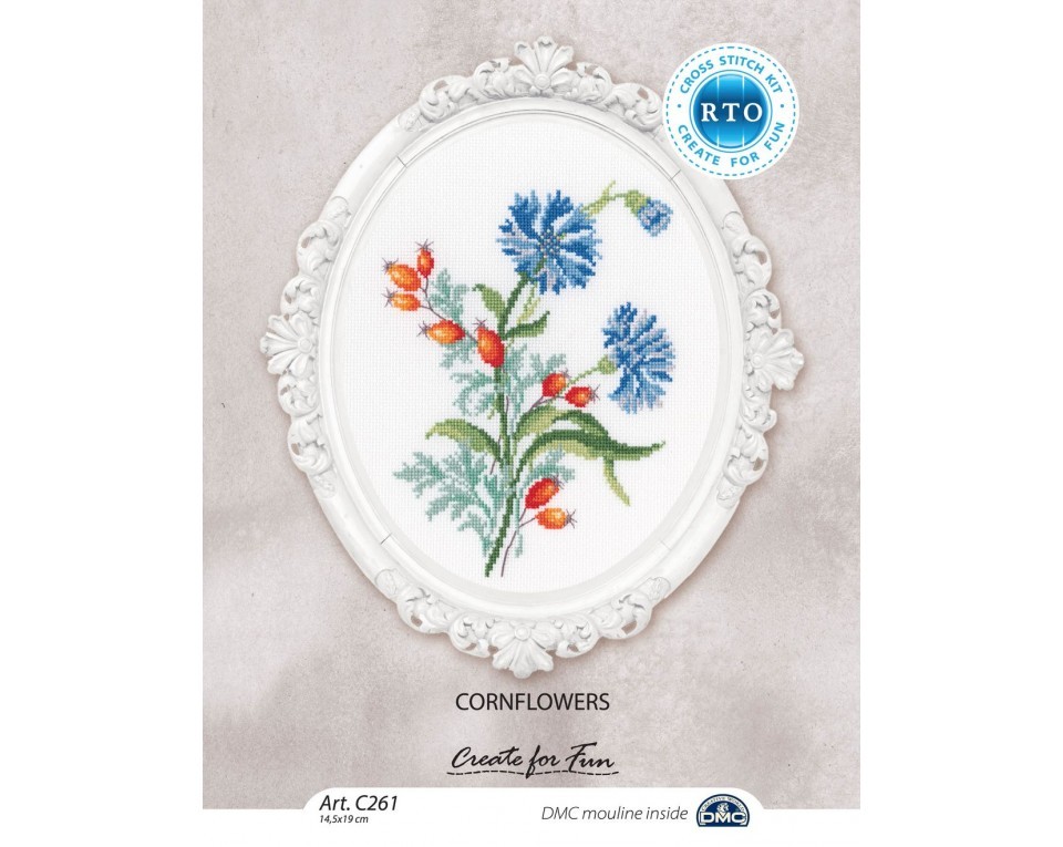 Cross-Stitch Kit "Cornflowers", Article: C261